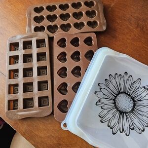 Brown Silicone Chocolate Molds Set